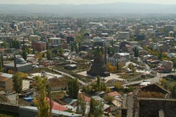 Kars, hazy from castle.